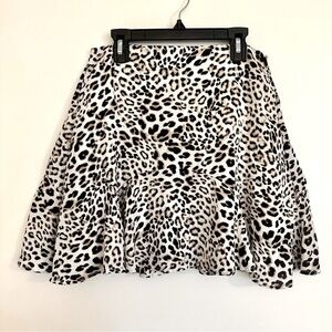 Altar’d State Cheetah Print Flowing Mini Skirt Size Small